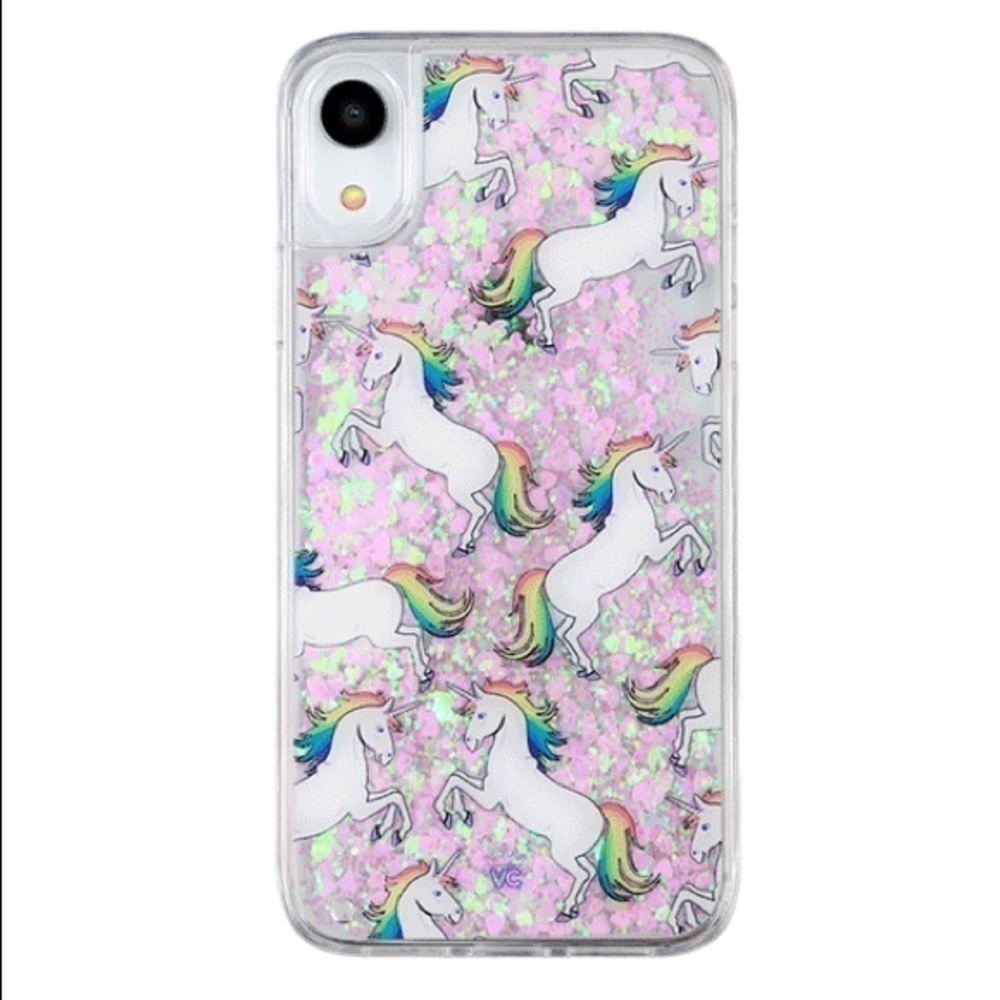 𝅺NWT Glitter Unicorn iPhone Case XS & X